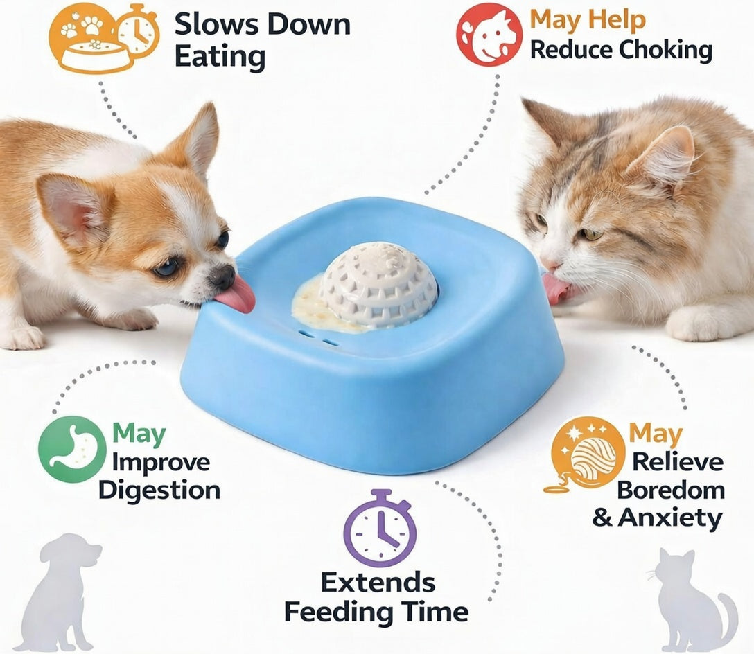 Interactive LickBall Bowl - EazeeHaven